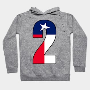 Number 2 Texas Flag Hoodie